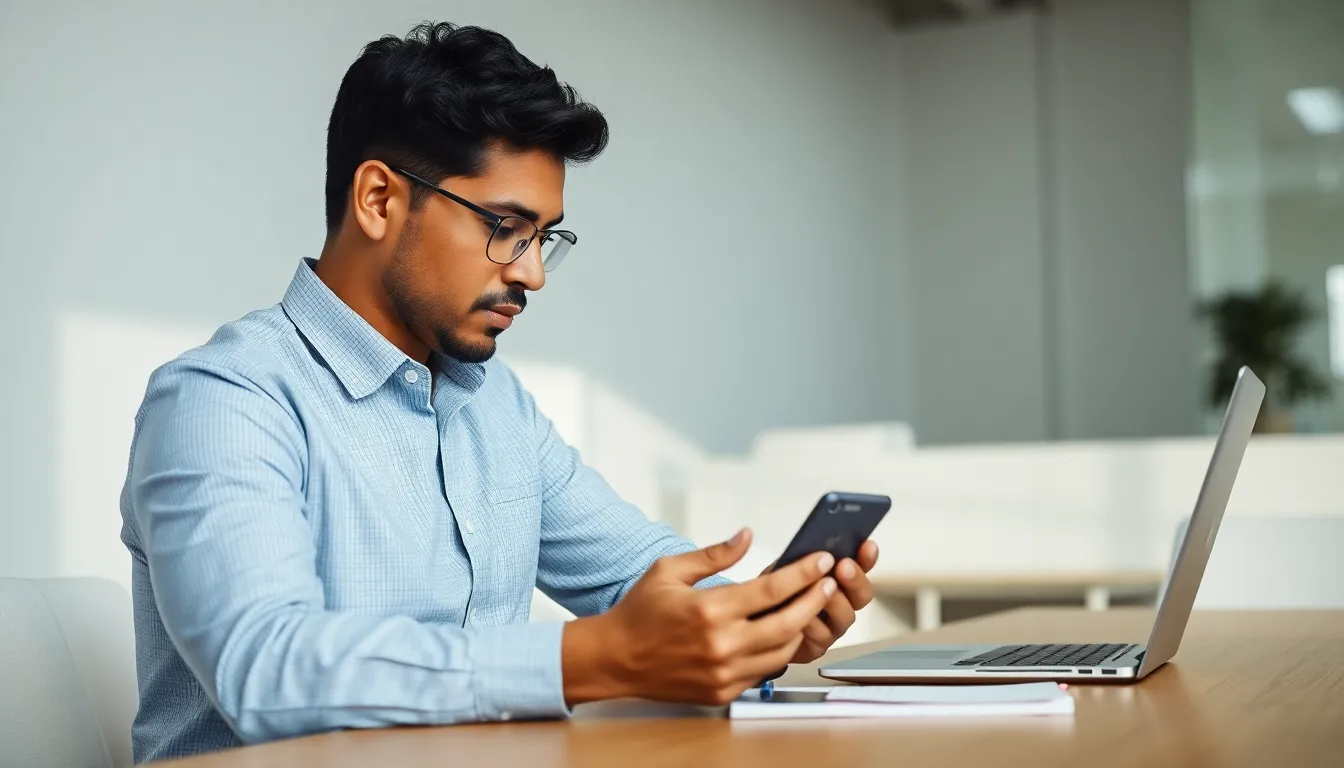 professional examining the Valan Slap845 in a modern office.